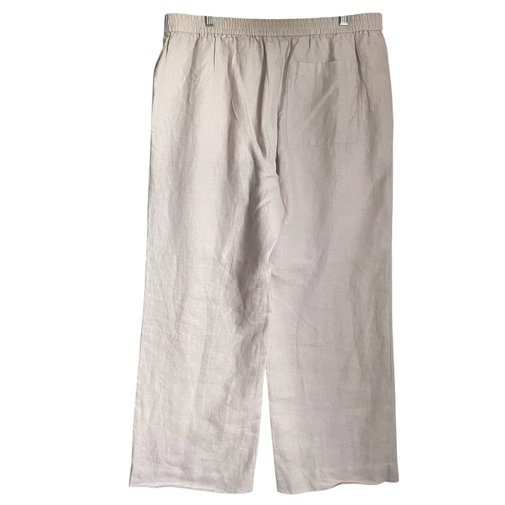 COS Wide Leg Linen Blend Pants in Light Pink (neutral)